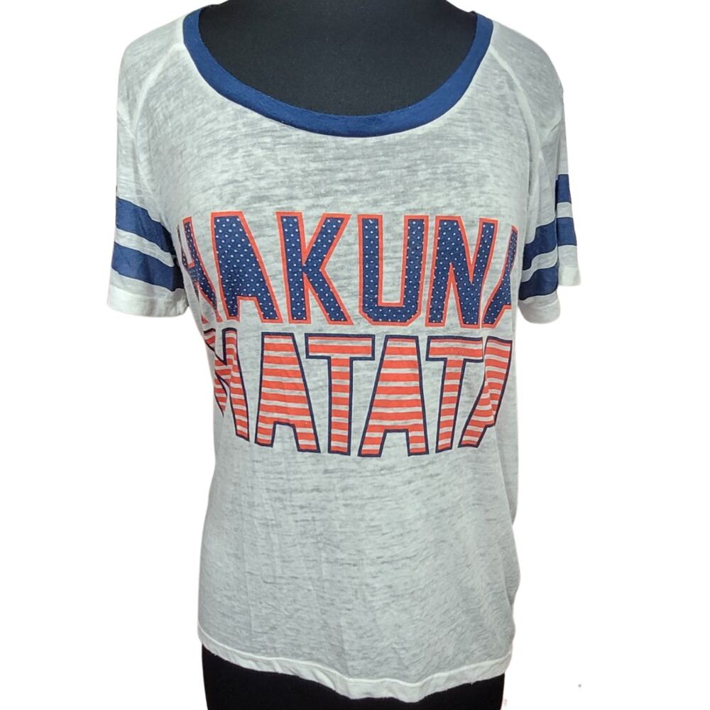 Disney Lion King Hakuna Matata Americana Tee Shirt Size Large